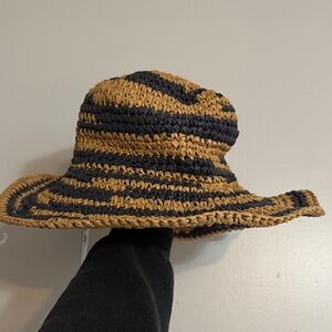 O'Neill Tan and Black Striped Women's Hat